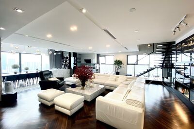 Cho thuê căn hộ Duplex 2 tầng đẳng cấp 300m2, thiết kế 4 ngủ tại Mandarin Garden Hoàng Minh Giám