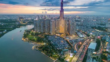 Cho thuê 2550m2 đất thổ cư ven sông view Landmark 81 khu Trần Não. Giá 210 tr/th