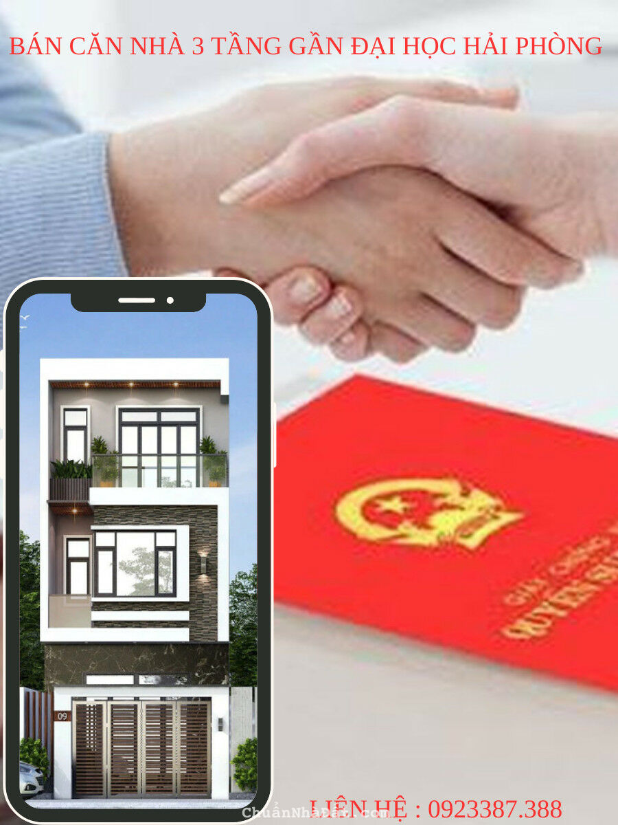 Bán căn nhà 3 tầng gần đại học hải phòng