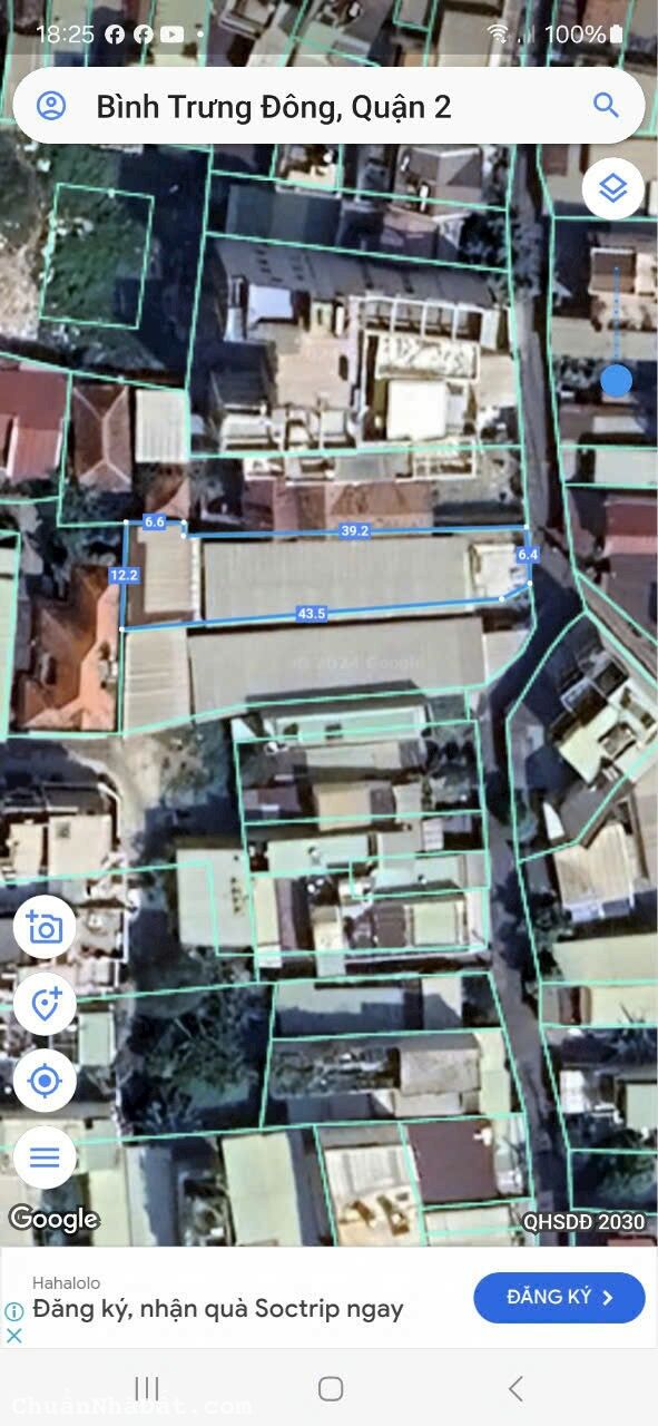 Bán dãy trọ mặt tiền đường ô tô phường Bình Trưng Đông Quận 2  DT: 883m2 - DTSD: 799m2.(19m x 39m).