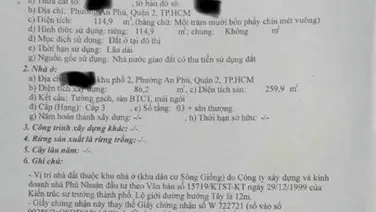 BÁN BIỆT THỰ LIỀN KỀ khu dân cư SÔNG GIỒNG phường An Phú Quận 2. Giá TLcc xem nhà sau 18h0903034123