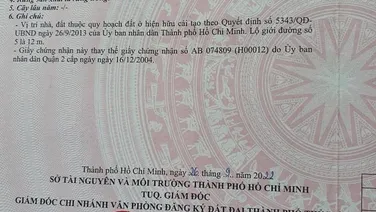 Nhượng Bán nhà mặt tiền đường số 5 phường Bình Trưng Đông Quận 2 đg ô tô thông ngang 8.64m
