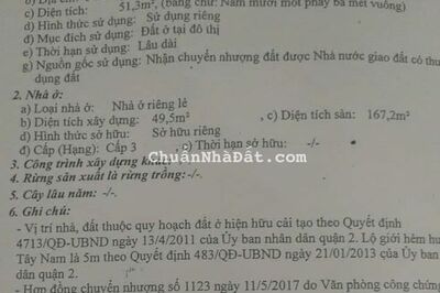 Bán nhà 3 Tầng Hẻm ô tô đường 16 phường Thạnh Mỹ Lợi Quận 2 Nhà 3 tầng sân thượng, Gia TL