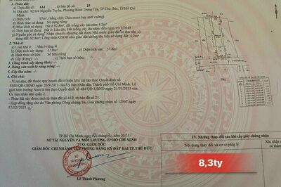 Bán đất thổ cư 92/ Nguyễn Tuyển Quận 2 bán 1 hoặc 2 lô Sổ đỏ cá nhân hỗ trợ NH - Giá TL 0903034123