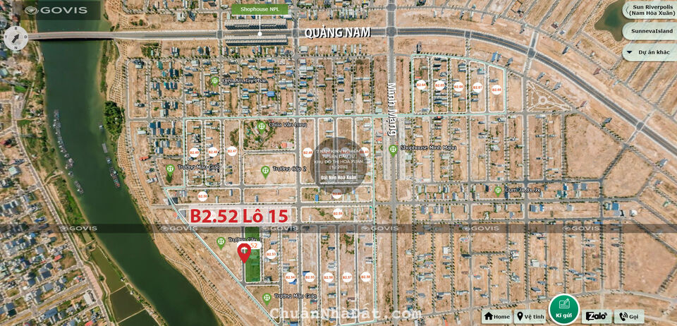 Chính chủ bán B2.52 view trường Nam Hòa Xuân