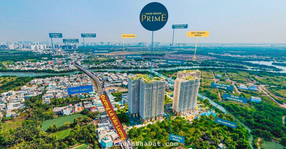 CĂN HỘ KHẢI HOÀN PRIME ĐƯỜNG LÊ VĂN LƯƠNG NHÀ BÈ, 1PN-2PN-3PN, TỪ 2.3 TỶ, VAY 70%