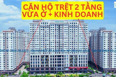 TRẢ TRƯỚC 30% THU VỀ 13-20 TR/THÁNG, CĂN HỘ (SHOP) GREEN RIVER Q8, 151M2, VAY 80%