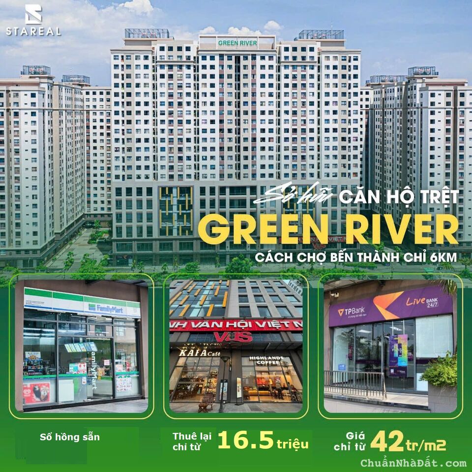 CHO THUÊ, BÁN CĂN HỘ GREEN RIVER ĐƯỜNG PHẠM THẾ HIỆN Q8 151m2 Ở + KINH DOANH (SHOP)