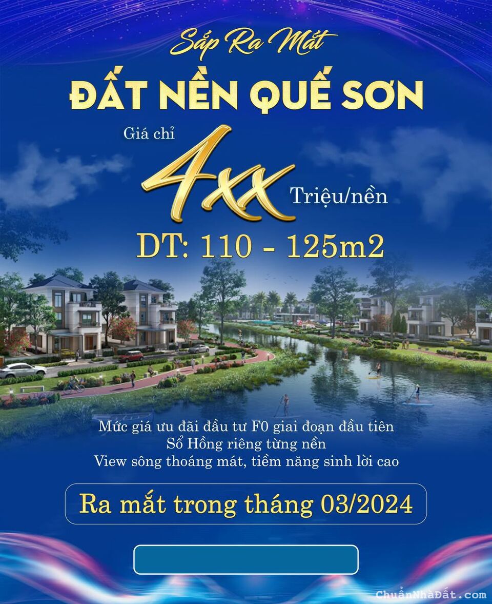 Giá Chỉ #4XX Triệu/nền, DT 110 - 125m2.