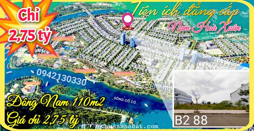 Bán đất rẻ nhất khu đô thị Nam Hoà Xuân, Đà Nẵng