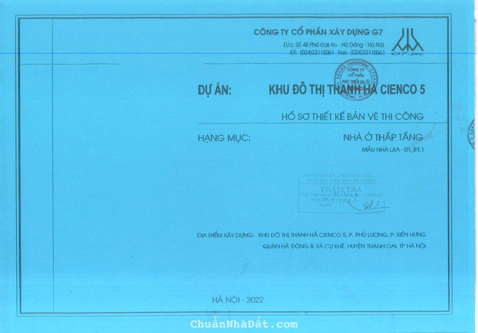 CHÍNH CHỦ CẦN BÁN LÔ LIỀN KỀ A2.3 KĐT THANH HÀ 