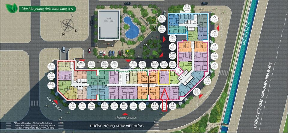 Bán căn hộ 2PN 72m2 giá 3,3 tỷ tại trung tâm KĐT Việt Hưng có sổ - Hỗ trợ vay miễn lãi 18 tháng