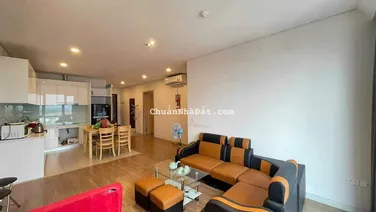 Cho thuê căn hộ Mipec Ngọc Lâm 85m2 2PN full đồ tầng trung view sông 15tr.