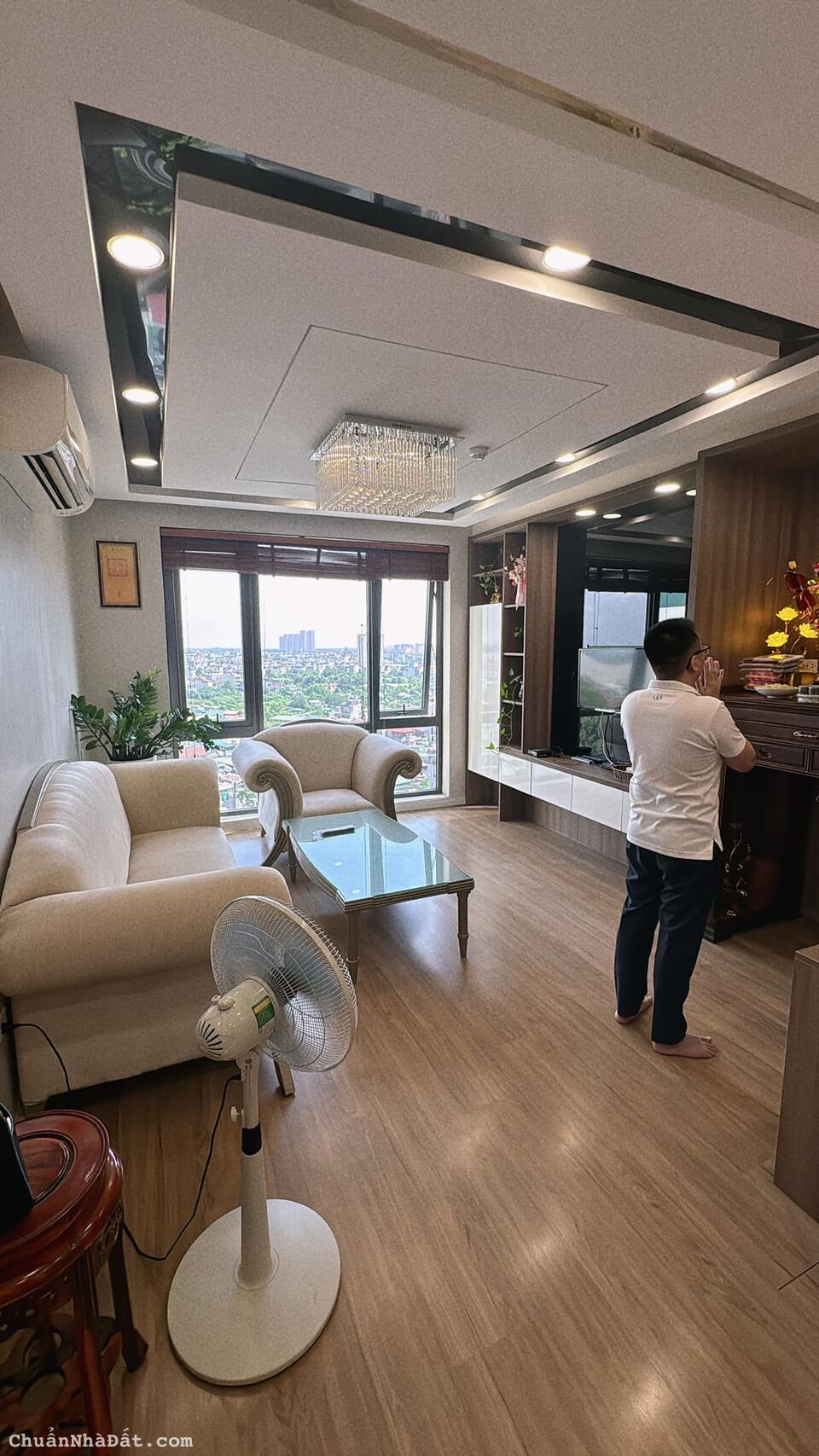 Cho thuê căn hộ mipec B Ngọc Lâm, 90m2 2PN Full đồ đẹp giá 16tr.