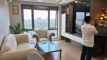 Cho thuê căn hộ mipec B Ngọc Lâm, 90m2 2PN Full đồ đẹp giá 16tr.