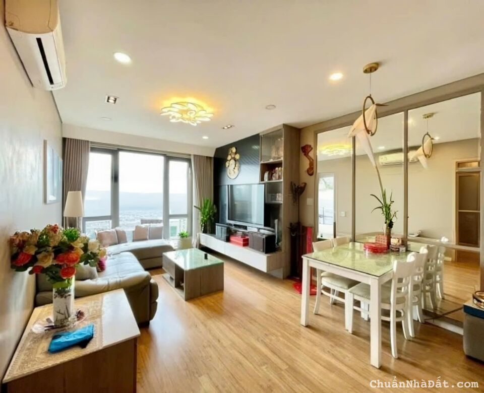 Cho thuê căn hộ tầng 20 Mipec Riverside 90m2 2PN full đồ đẹp giá 16tr.