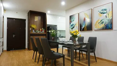 Cho thuê chung cư TSG Lotus Sđ Tầng 8 110m2 Full đồ giá 14tr.