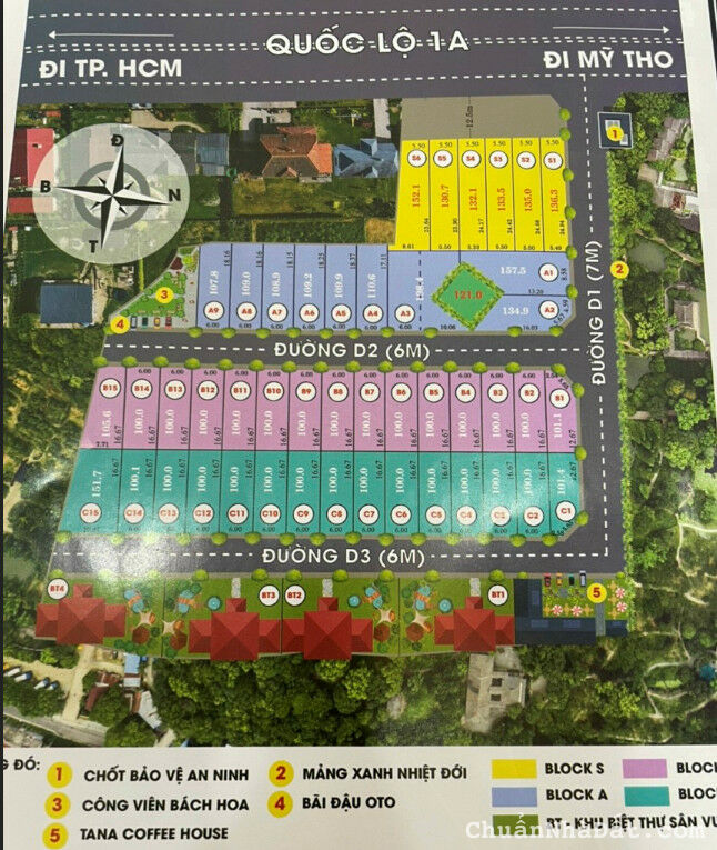 Bán 100m2 đất thỏ cư ngay thị trấn Tân Hiệp,Châu Thành