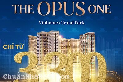 Nhận ưu đãi ngay 200tr khi booking mua căn hộ The Opus one Vinhomes Quận 9  