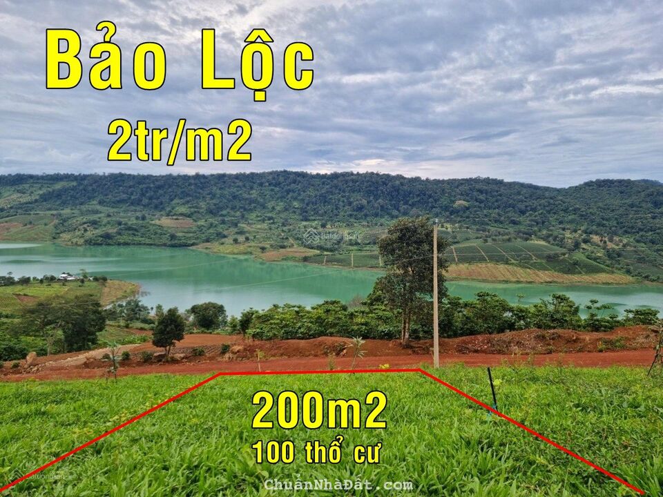 📣Siêu rẻ 450tr! Bán đất ngay view hồ đẹp nhất Bảo Lộc 200m2 sổ sẳn
