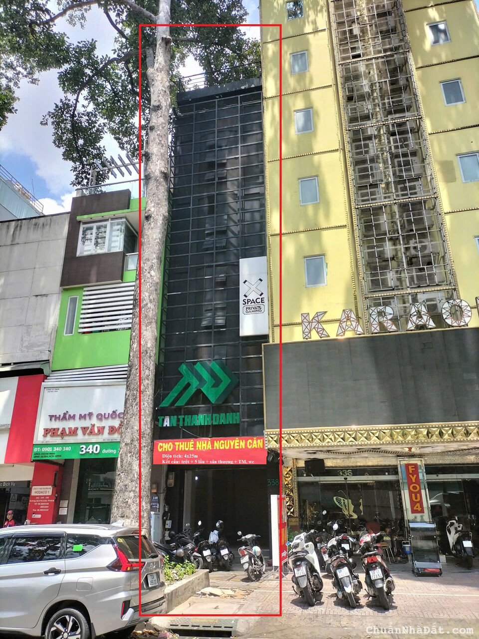 Cho thuê nhà mặt tiền 338 đường 3/2 Quận 10, DT : 4x25m, 7 lầu, giá: 85tr thương lượng