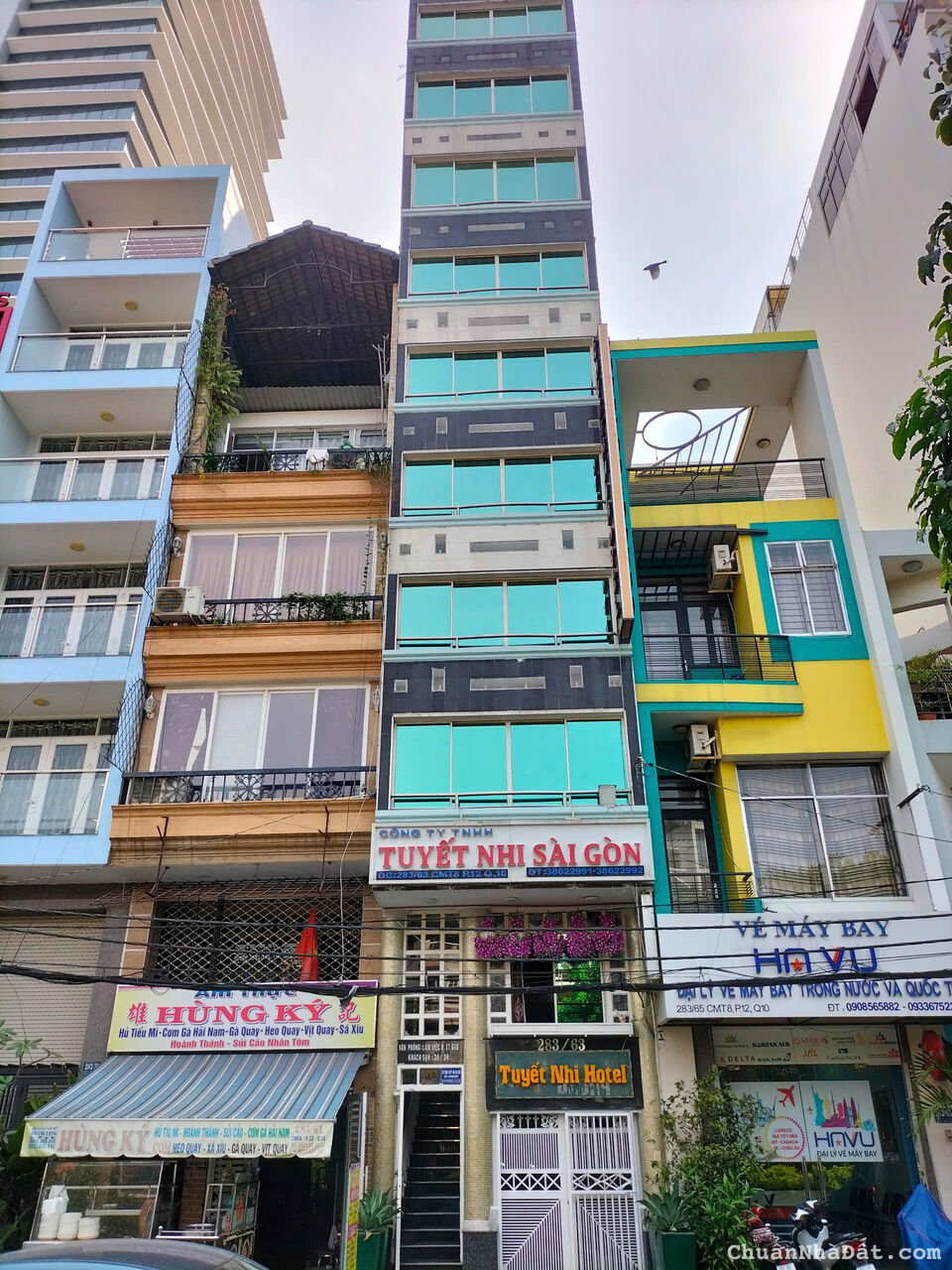 Cho thuê khách sạn 283 Cách Mạng Tháng Tám Quận 10, DT: 4x16m, 7 lầu + 15 phòng