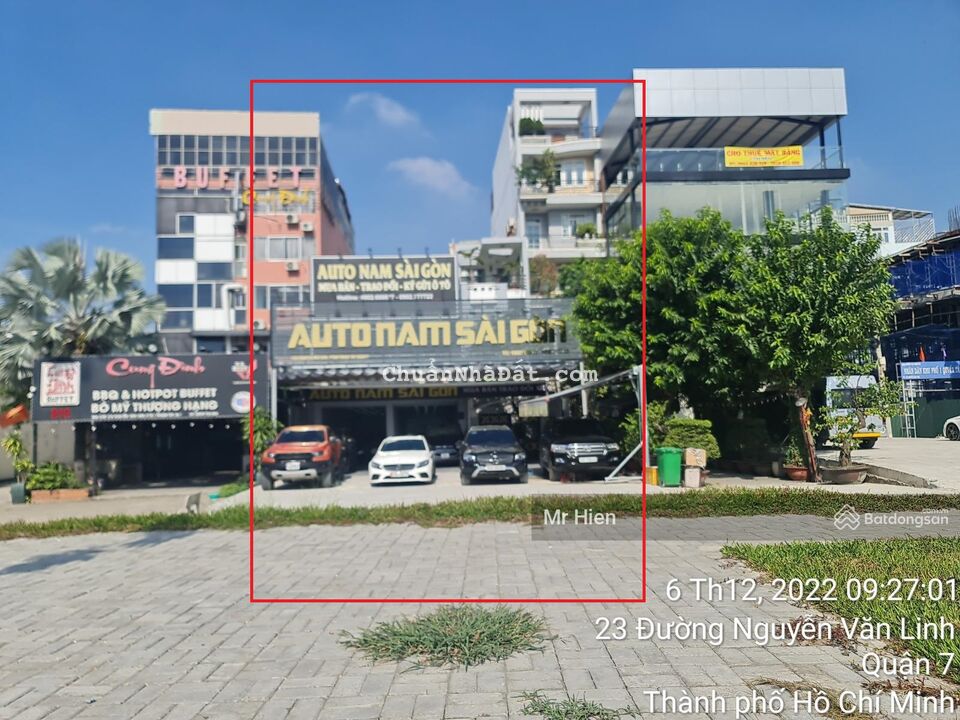 cho thuê mặt tiền số 206 đại lộ Nguyễn Văn Linh Quận 7,DT:12x45m,giá: 98tr/ tháng