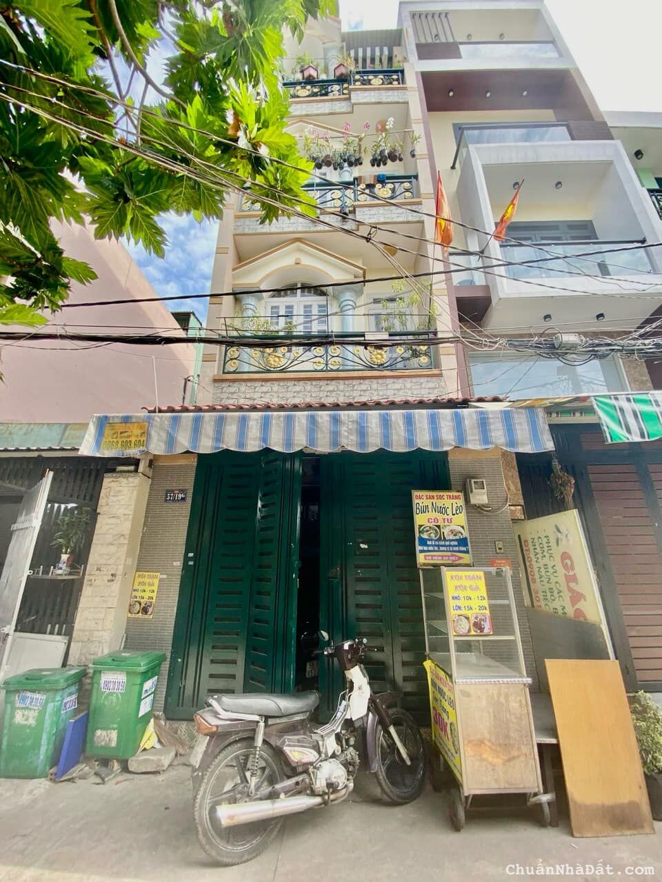 Nhà hẻm 57/19 Lô Tư p. Bình Hưng Hòa A 4×12 4 tầng 4 phòng