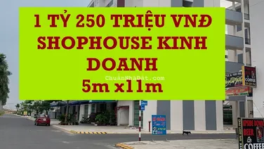 Chung Cư/Tầng trệt Shophouse (Diện tích sử dụng 80m2 (5mx11m)
