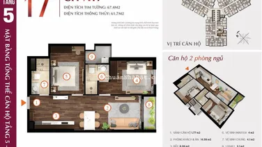 Bán căn 2PN, 2WC tòa thông minh Lotus Hoàng Huy Commerce giá 2,3 tỷ ( giá 100%)