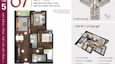 Bán căn hộ Lotus 2 ngủ diện tích to 72m2 chung cư Hoàng Huy Commerce giá chỉ từ 2,3 tỷ