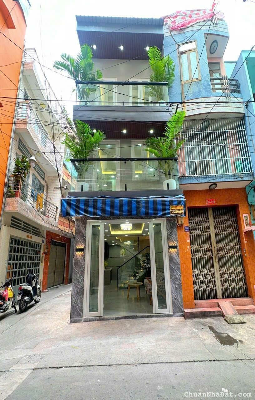 💥5TỶ150TR, Bán Nhà HXH Mới Đẹp-1 Căn Ra MT Chợ Thiếc ,2 Mặt hẻm , 3Tầng 4Pn  