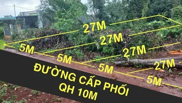 Bán 4 lô đất tại CƯ SUÊ ĐAK LAK, sẵn SHR DT 5x27. Giá đầu tư chỉ 350tr/lô. Lh ngay;0933102868.