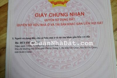 Bán đất Huyện Gò Quao, Kiên Giang, 1981.8m2 sẵn SHR chỉ 100tr/m. Lh:0988679171