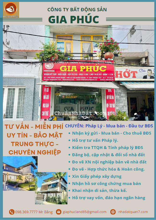 BẤT ĐỘNG SẢN GIA PHÚC QUẬN 7 - CHUYÊN DỊCH VỤ NHÀ ĐẤT QUẬN 7