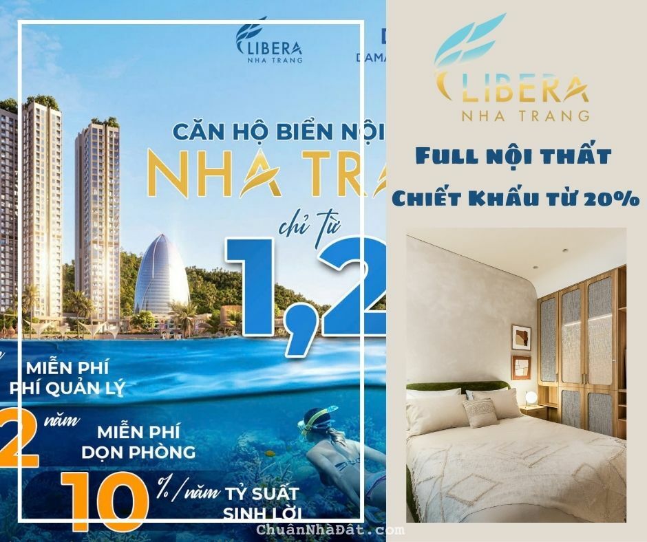 Chỉ 1.2Tỷ sở hữu ngay căn hộ nghĩ dưỡng tại Nha Trang có bãi tắm riêng dài từ 2km