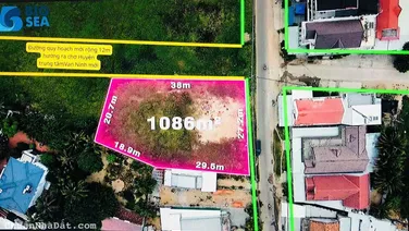 Lũ quét bay hết tiền cần, bán gấp lô đất 1086 m2 khu kinh tế Vân Phong, Khánh Hòa