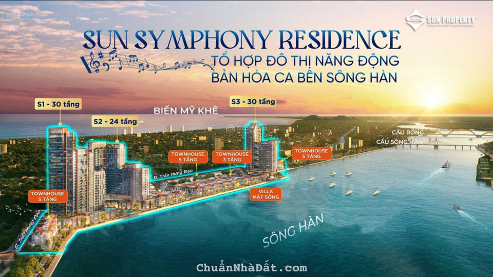 Căn hộ đẳng cấp bên sông hàn, chiết khấu cao từ chủ đầu tư, Sun Symphony