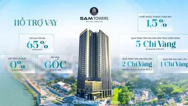 Sam Towers: Căn góc 2PN view trực diện ngắm pháo hoa, giá trực tiếp từ CĐT, LN sau 1 năm gần 500tr
