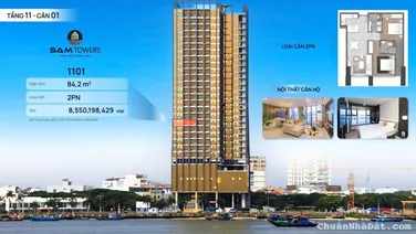 Sam Towers: Căn góc 2PN view trực diện ngắm pháo hoa, giá trực tiếp từ CĐT, nhận nhà ở ngay