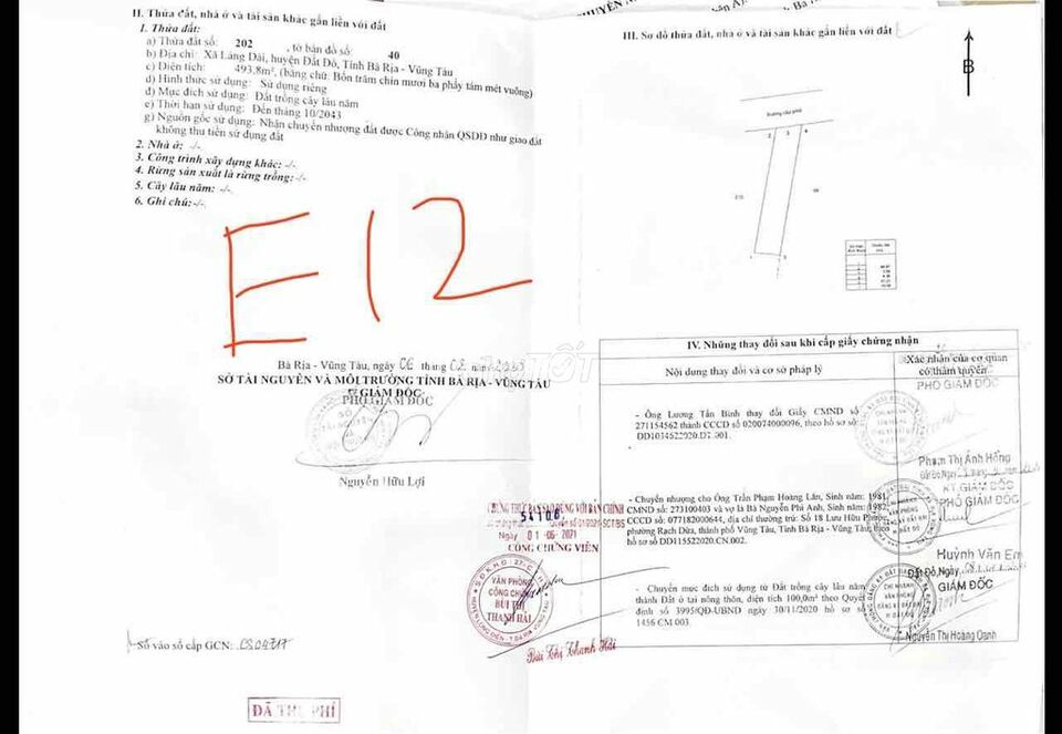 493m2 đất thổ cư mặt tiền cung đường nghĩ dưỡng. Có tường rào kiên cố