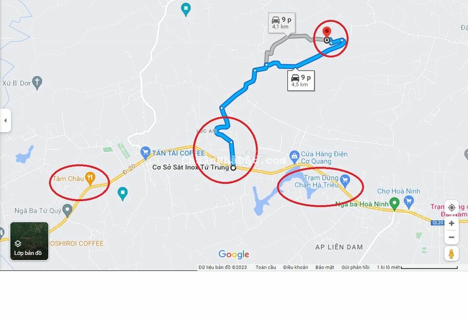 189m2 Thổ cư Lộc An - Dự Án lớn Bán lổ 550 triệu, Chiều ngang 7 mét