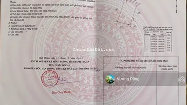 Cần bán 1,1 ha view biển và điện gió Hòa Thắng kế bên KDL Mian Farm gồm 3 SHR có bán lẻ giá đầu tư