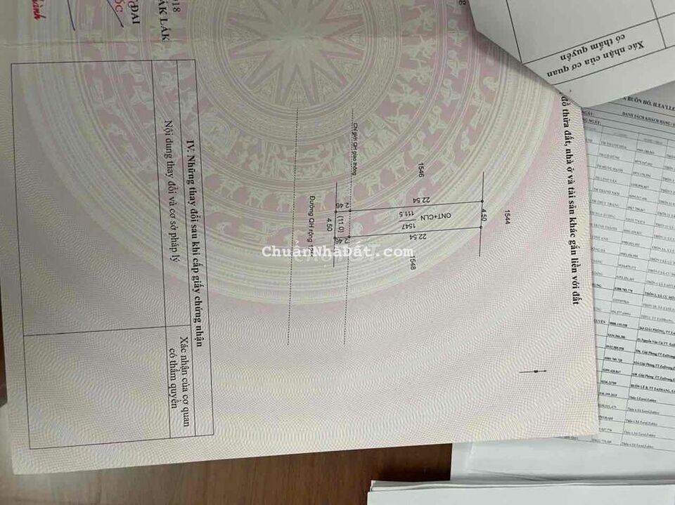 Đất TC mặt tiền Nguyễn Tri Phương 4,5×22 chỉ 1.95ty