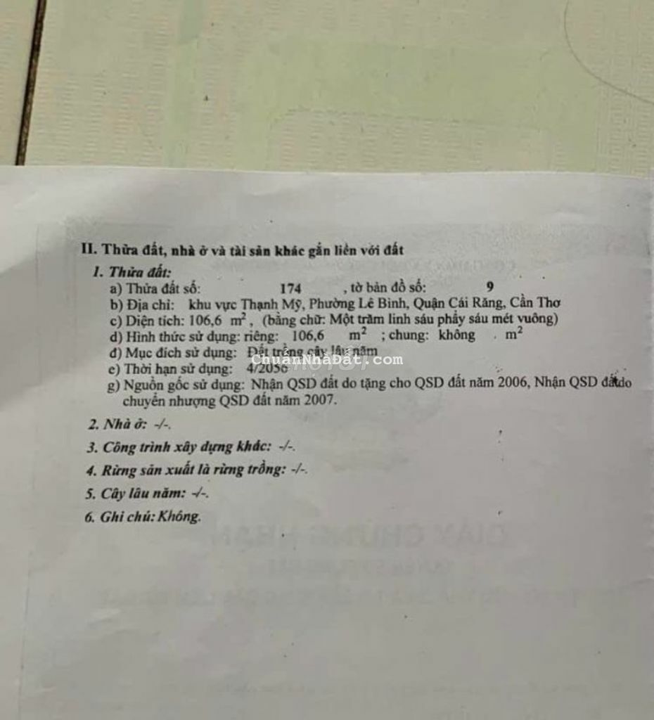 NỀN MẶT TIỀN ĐƯỜNG TRẦN CHIÊN - TẶNG NHÀ CẤP 4. GẦN ĐH TÂY ĐÔ