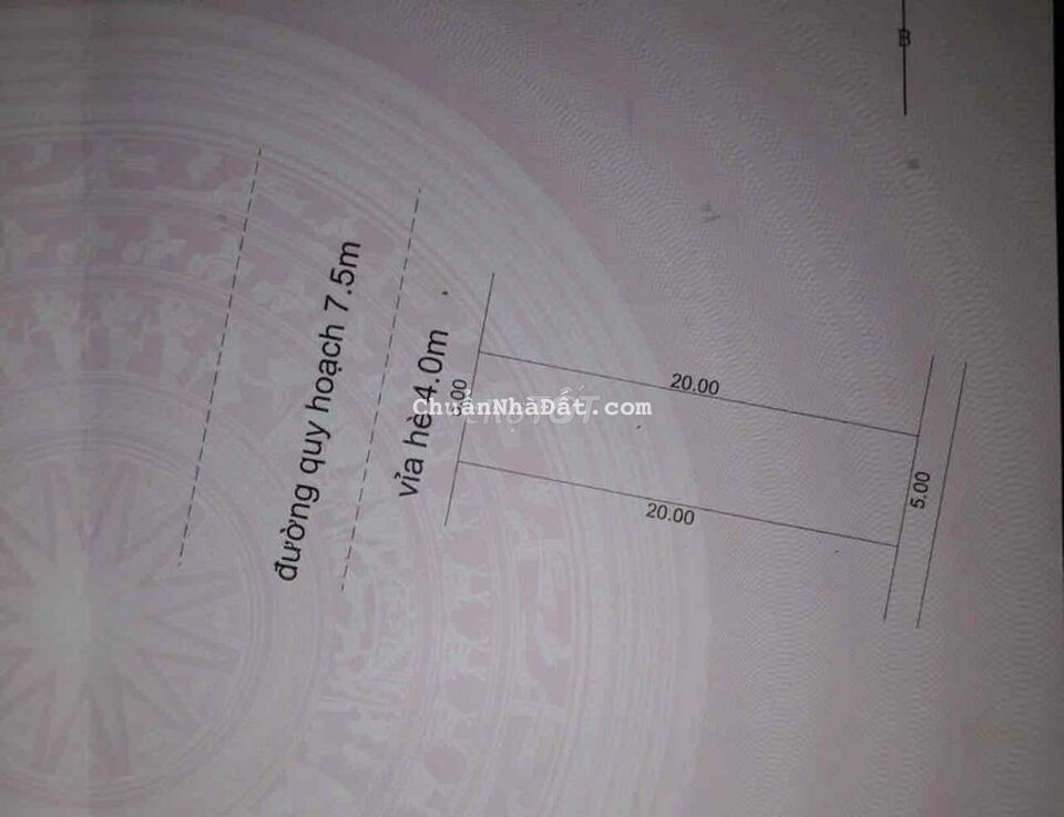 Bán lô đất Đậu Quang Lĩnh , giá Rẻ nhất Khu đô thị Hoà Xuân