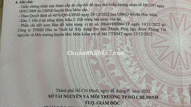 ĐẤT SỔ HỒNG RIÊNG 5x20 ĐƯỜNG XE HƠI