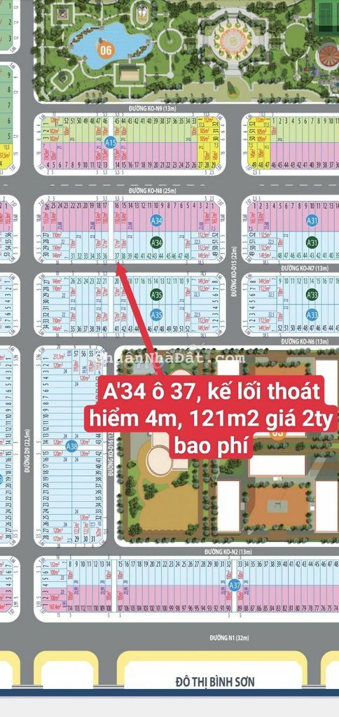 lô 121m2,2ty bao phí, kế lối thoát hiểm, long thành, đồng nai