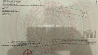 Bán đất Phường Vĩnh Phước, gần Đại Học Nha Trang. Dt 98,5m2 (ngang 5m) hướng đông - giá 3,8 tỷ