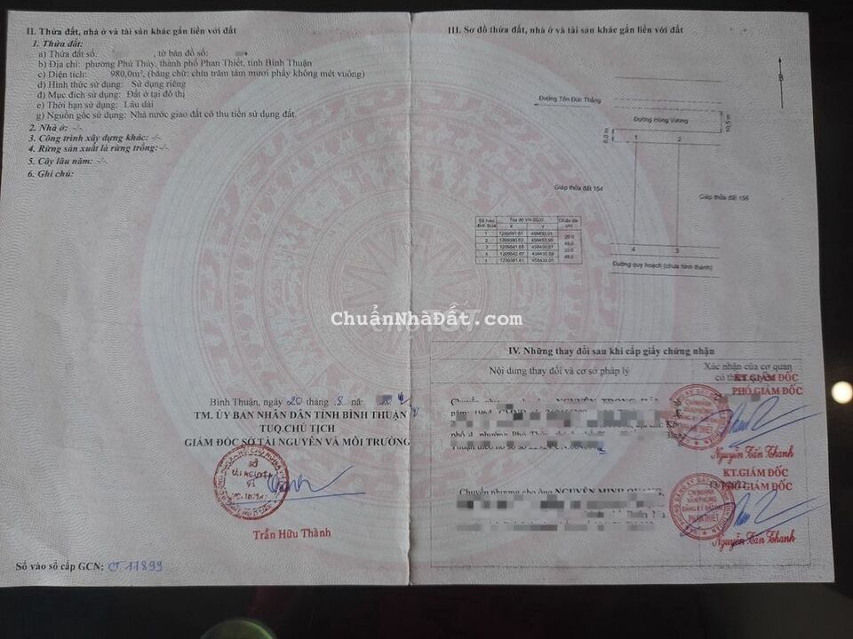 Bán 980m2 đất 2 mặt tiền đường Hùng Vương, Phan Thiết giá 62 tỷ